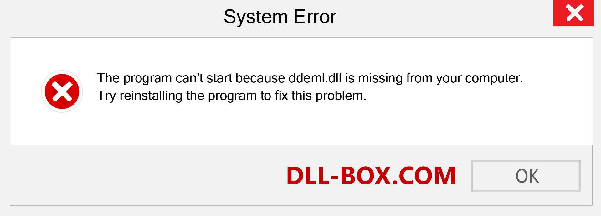  ddeml.dll file is missing?. Download for Windows 7, 8, 10 - Fix  ddeml dll Missing Error on Windows, photos, images