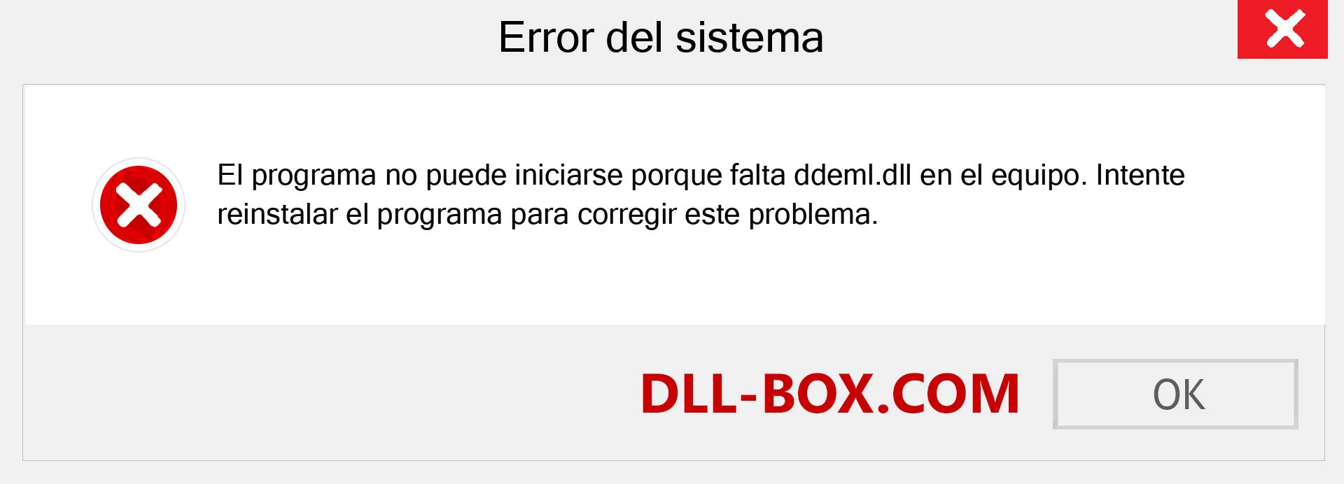 ¿Falta el archivo ddeml.dll ?. Descargar para Windows 7, 8, 10 - Corregir ddeml dll Missing Error en Windows, fotos, imágenes